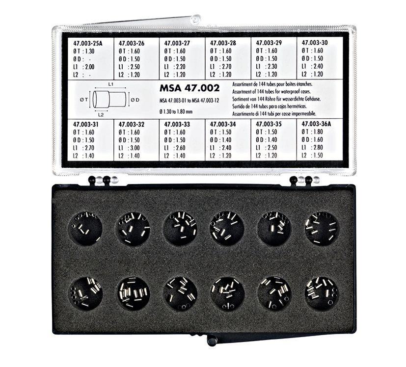 Tubus 1,3/1,5/1,6/1,8mm Sortiment 144 Stk. Tubus 1,3/1,5/1,6/1,8mm Sortiment 144 Stk.