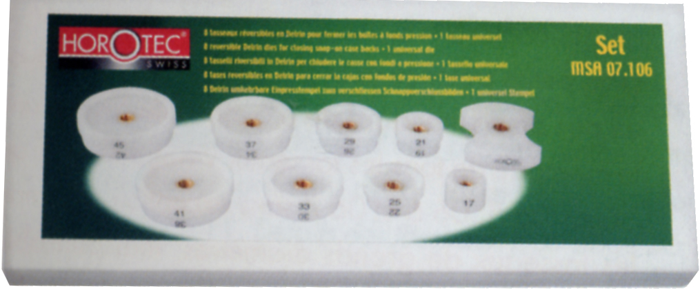 Druckstücke Horotec, gerader Rand, 8+1 Stk Druckstücke Horotec, gerader Rand, 8+1 Stk