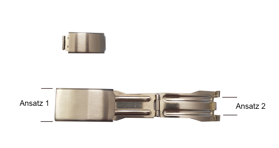 Faltschließe Stahl, normal