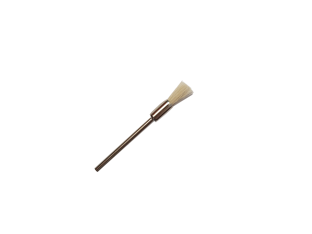 Dental Pinselbürste Ziegenhaar, montiert