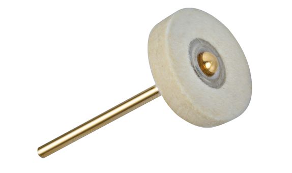 Dental Scheibe Filz 23mm, montiert