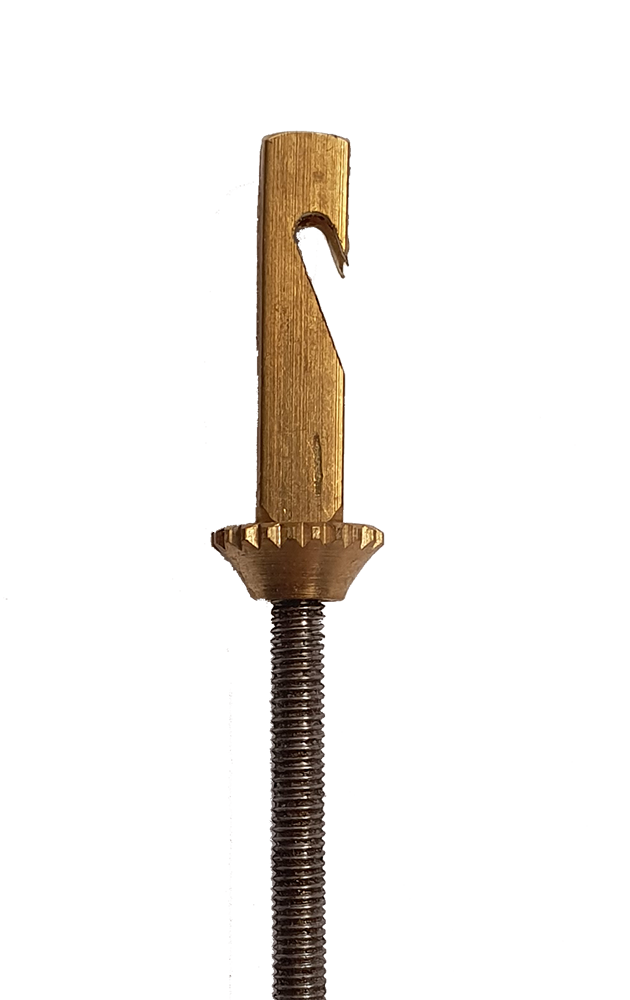 Pendel für französische Uhren, L=250mm, Messinghaken